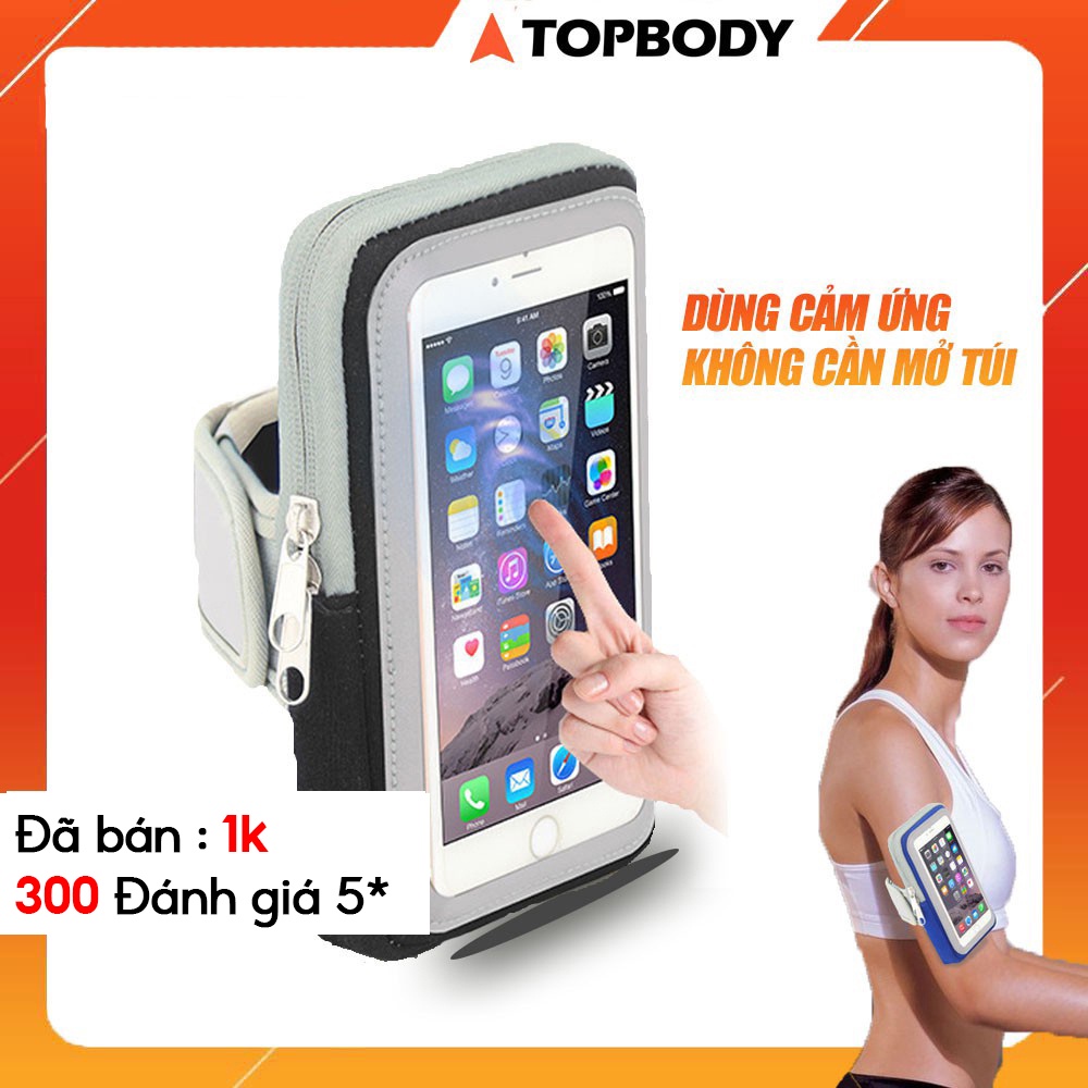 Đai đeo điện thoại chạy bộ, đai đeo điện thoại chống nước cao cấp TOPBODY-TUIDT01