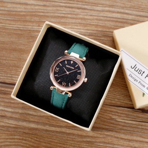 Đồng hồ thời trang nữ Mstianq dây da lộn tuyệt đẹp, mềm êm tay, mặt la mã độc đó ( Mã: MS08 ) | BigBuy360 - bigbuy360.vn