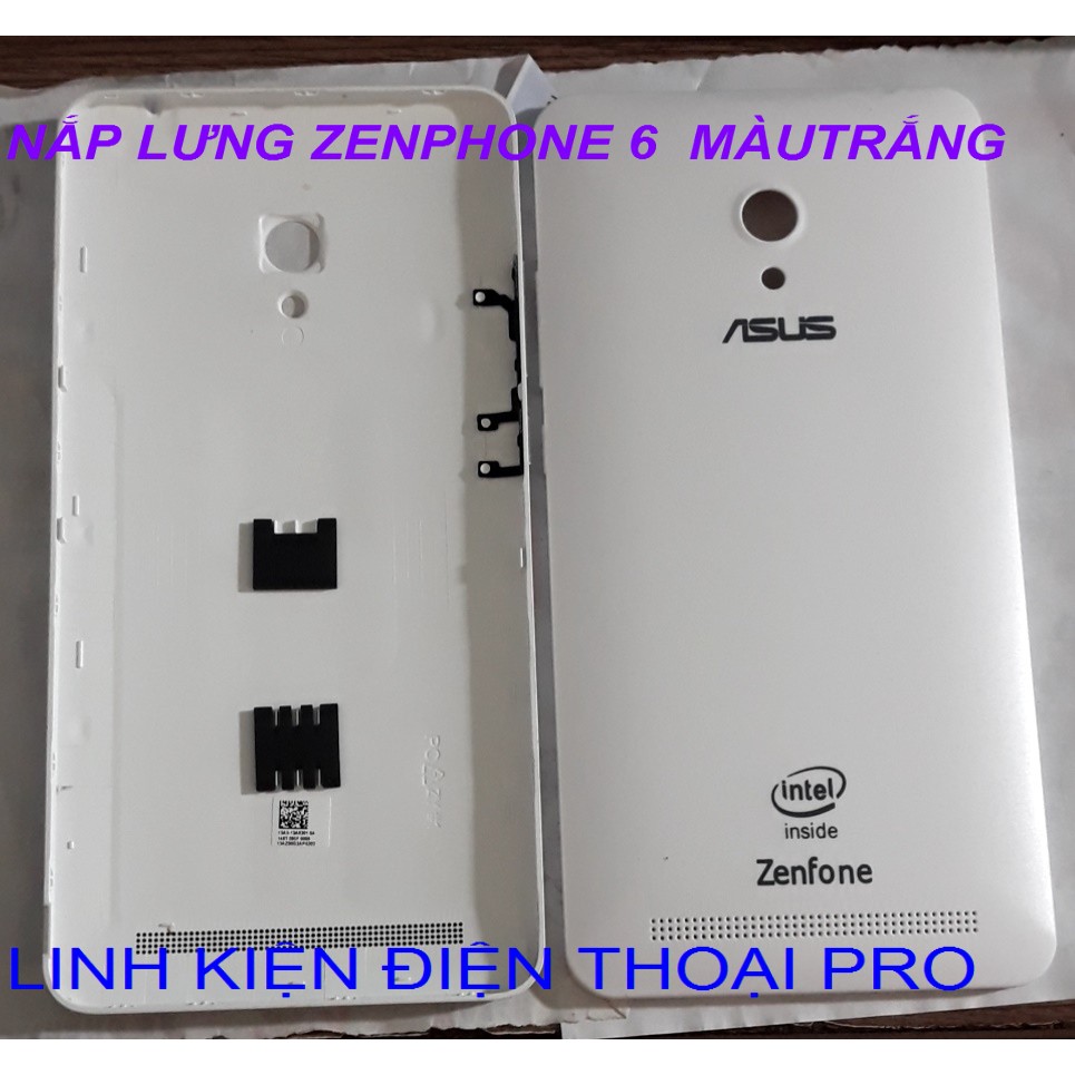 NẮP LƯNG ZENPHONE 6 MÀU  TRẮNG