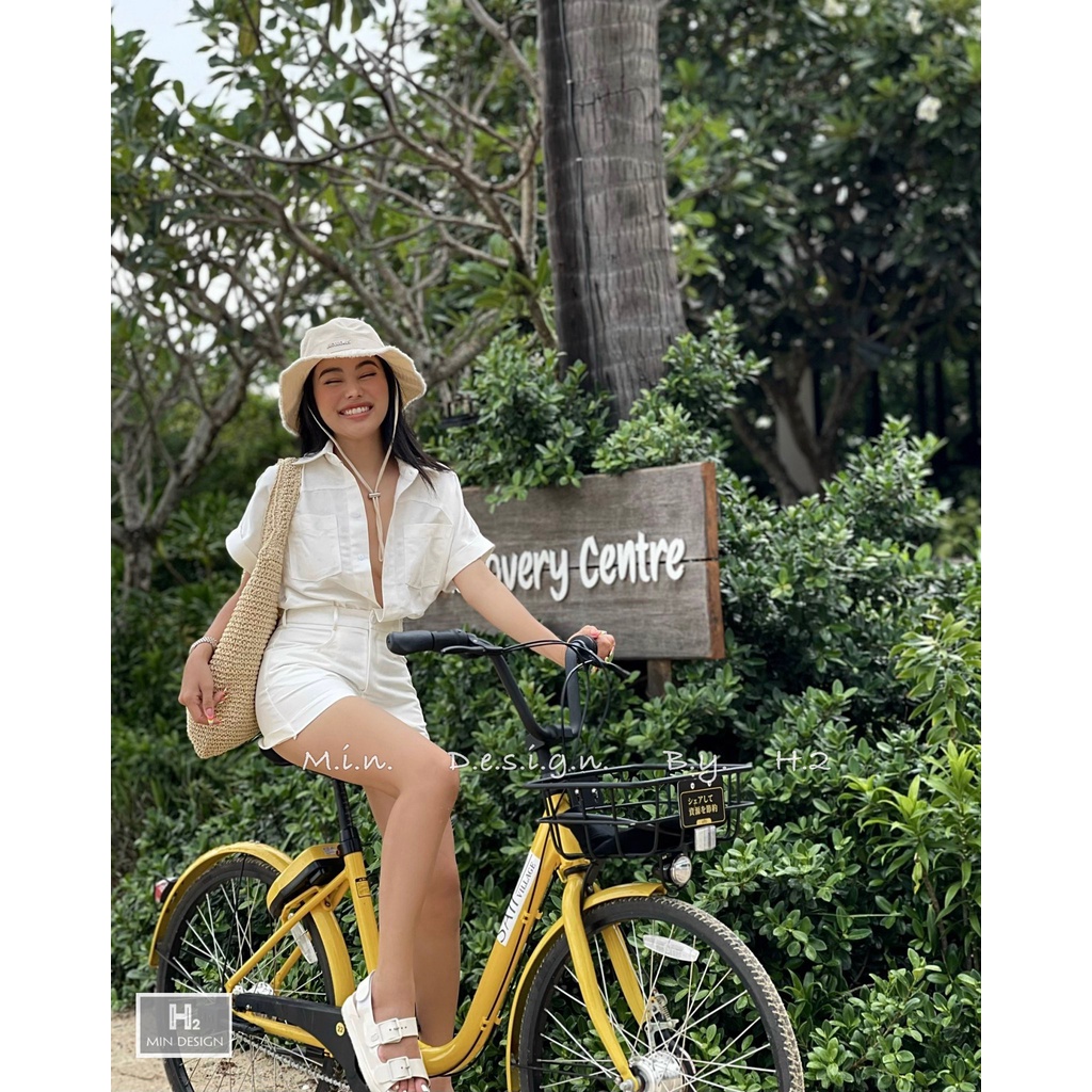 Jum nữ cổ đức cổ vest tay ngắn chất đũi loại một 2 size S, M xịn xòI Trần Hân Shop 5168