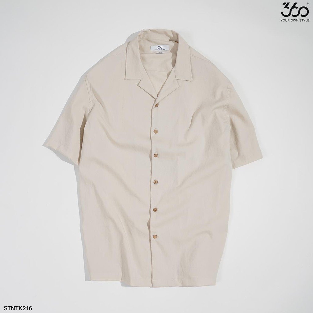 Áo sơ mi nam 360BOUTIQUE ngắn tay cổ bẻ - STNTK216 | BigBuy360 - bigbuy360.vn