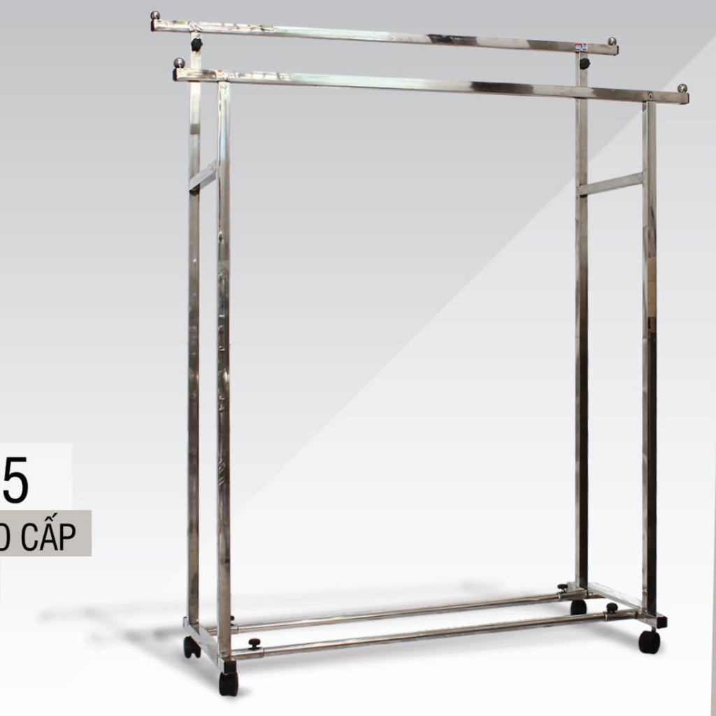 Sào phơi đồ / giá phơi đồ inox đôi không khoen treo/phơi quần áo cao cấp giá rẻ
