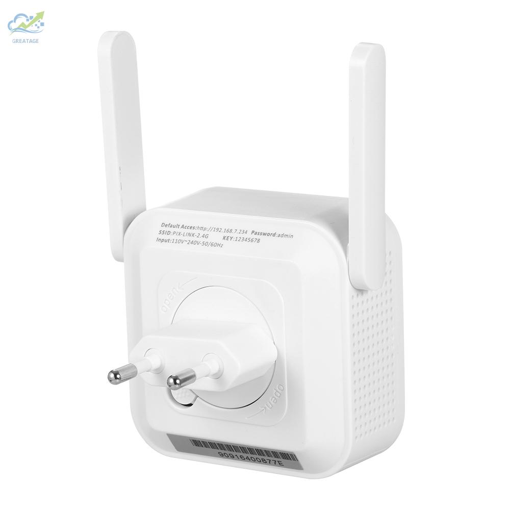 Thiết Bị Khuếch Đại Sóng Wifi 2.4g Gồm 2 Ăng Ten 300mbps | BigBuy360 - bigbuy360.vn