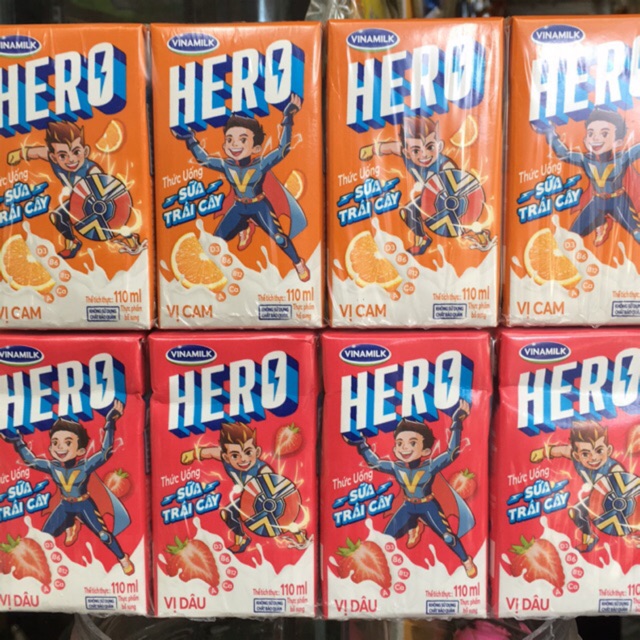 Sữa trái cây Hero 110ml_Vinamilk