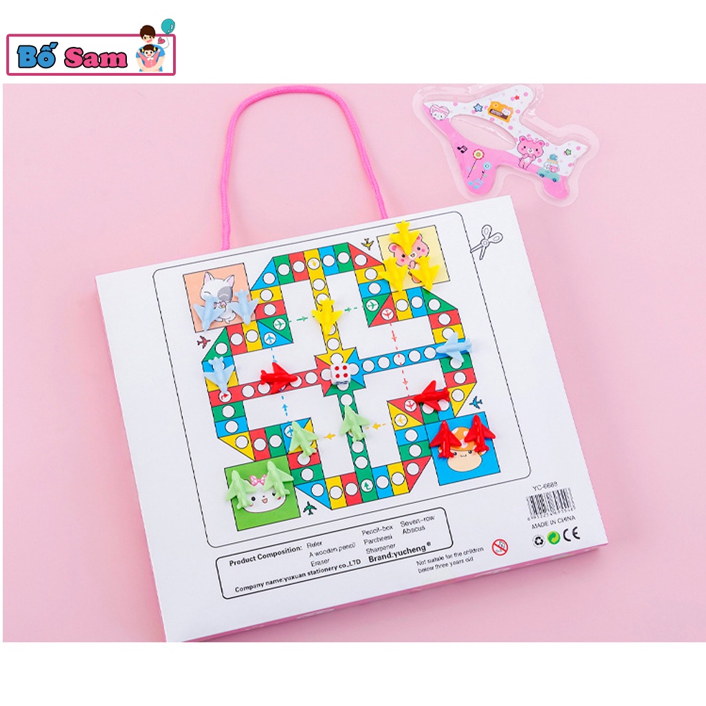 Bộ dụng cụ học tập 8 chi tiết hộp bút, thước kẻ, bàn tính, tẩy, bút chì cute Shop Bố Sam