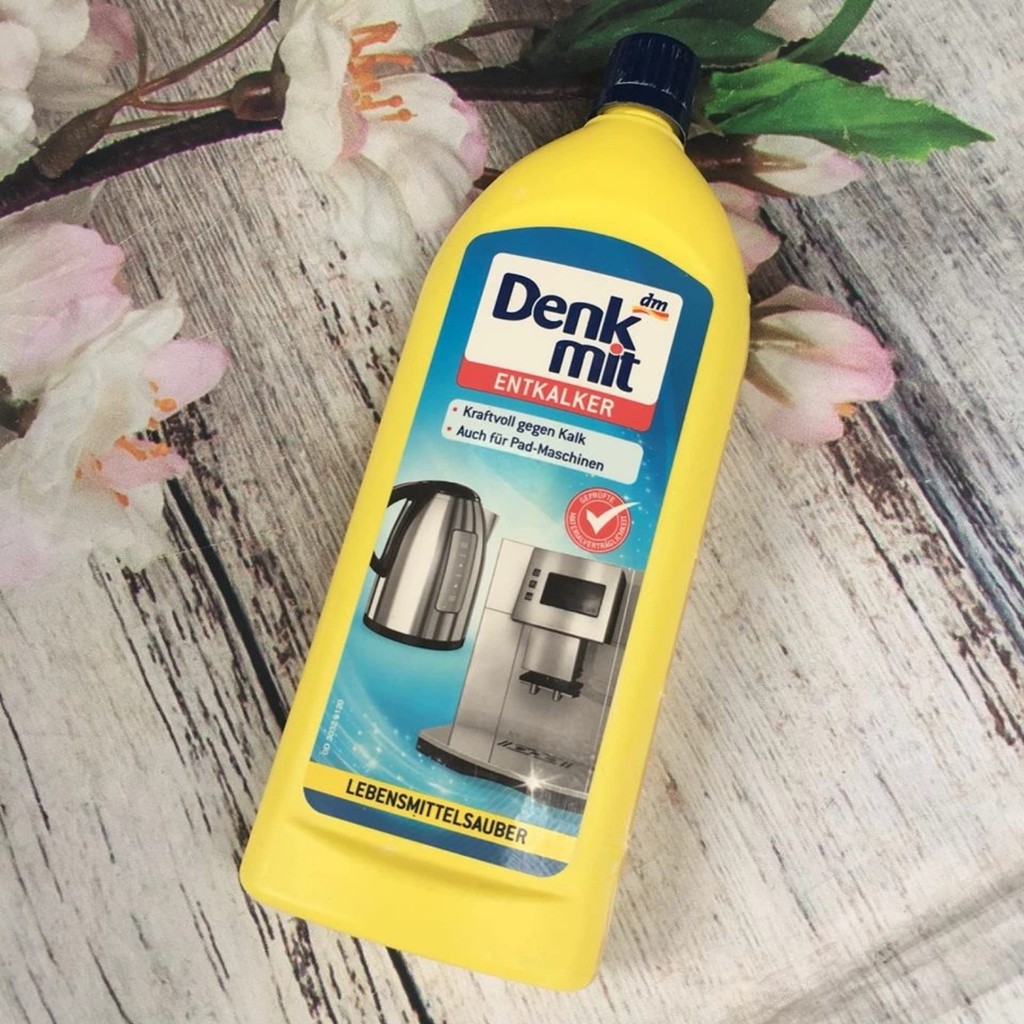 Dung dịch tẩy khử cặn Denkmit 250ml - Tẩy canxi, vôi cho ấm nước, bình siêu tốc, máy pha cà phê [Hàng Đức]