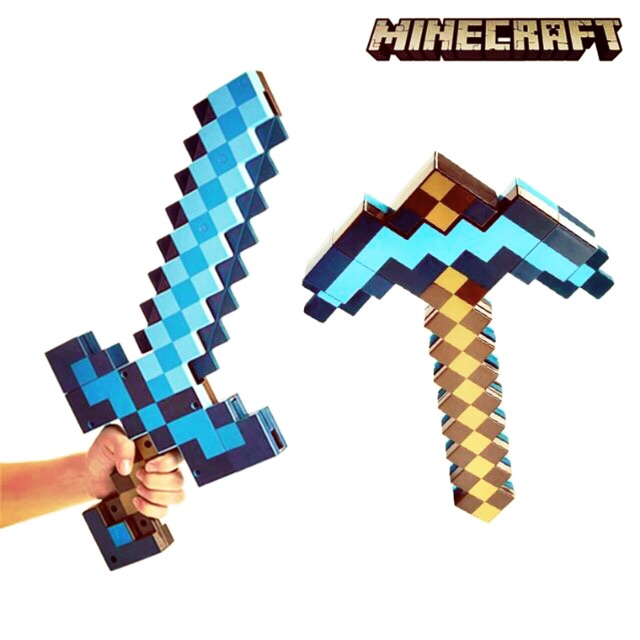 KIẾM BIẾN HÌNH MINECRAFT DIAMOND có đèn + tiếng