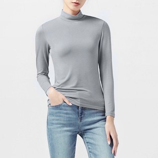 Áo thun cổ lọ ôm dáng
