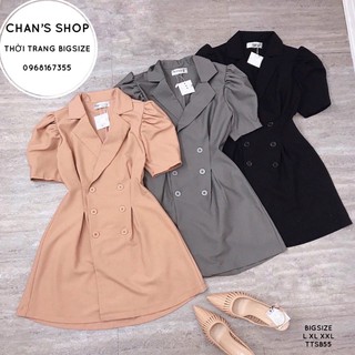 Bigsize 60-90kg đầm cổ vest