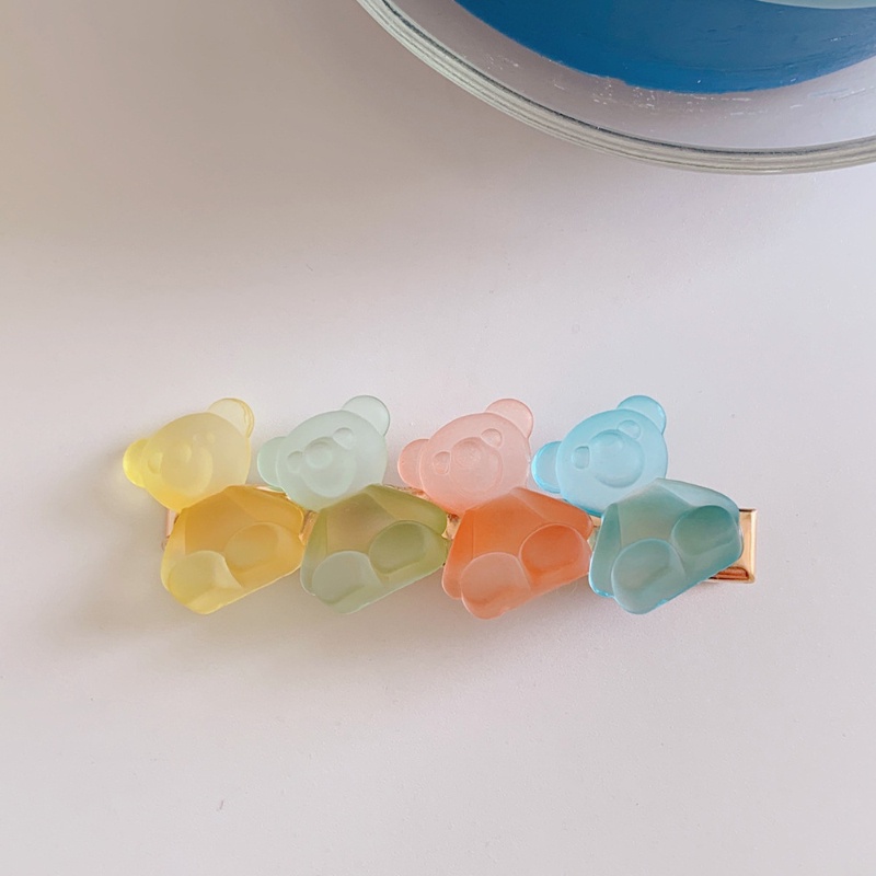 Kẹp tóc dễ thương hàn quốc cô gái kẹo màu kẹp tóc