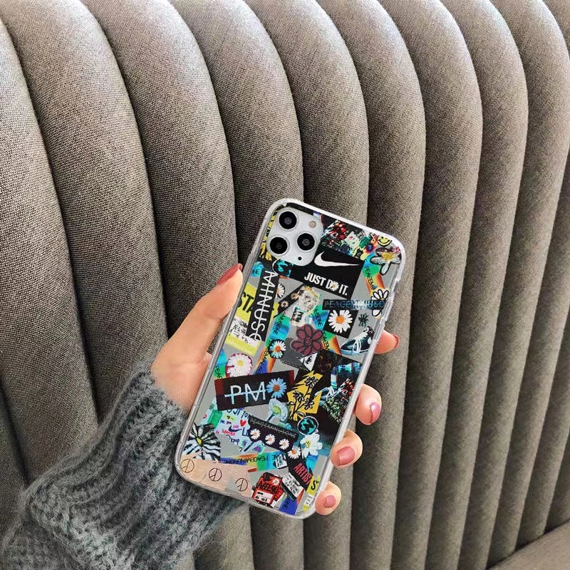 Google Pixel 7 6 Pro Pixel 6a 3 3A 4 XL 5 5A 5G Case Tide brand Daisy graffiti printing Phone Case Anti-knock Silicone Soft TPU Protective Cover