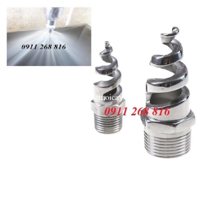 ĐẦU PHUN NƯỚC DẠNG XOẮN ỐC 21mm