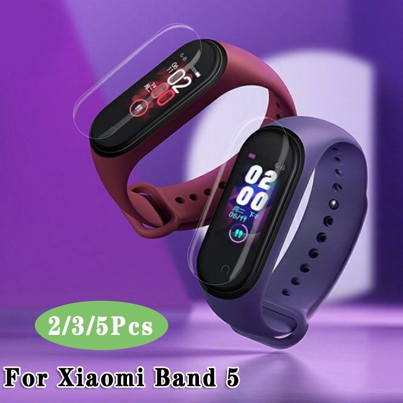 Set 3 phim TPU mềm HD dán bảo vệ màn hình cho Xiaomi Mi Band 5 NFC