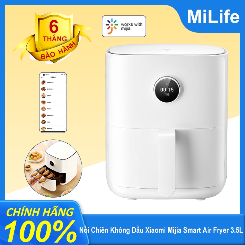 Nồi Chiên Không Dầu Xiaomi - Air Fryer Dung Tích 3,5L Công Suất 1500W Chế Biến Được Tất Cả Các Món