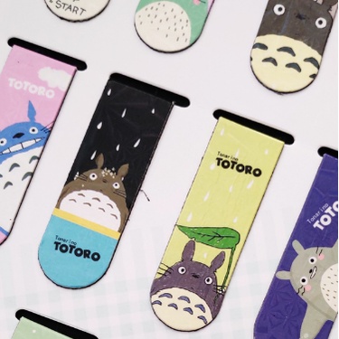 Bookmark Nam Châm ( Đánh Dấu Sách ) Anime Ghibli Tonari no Totoro - Bộ 6 Cái Nhẫu Nhiên