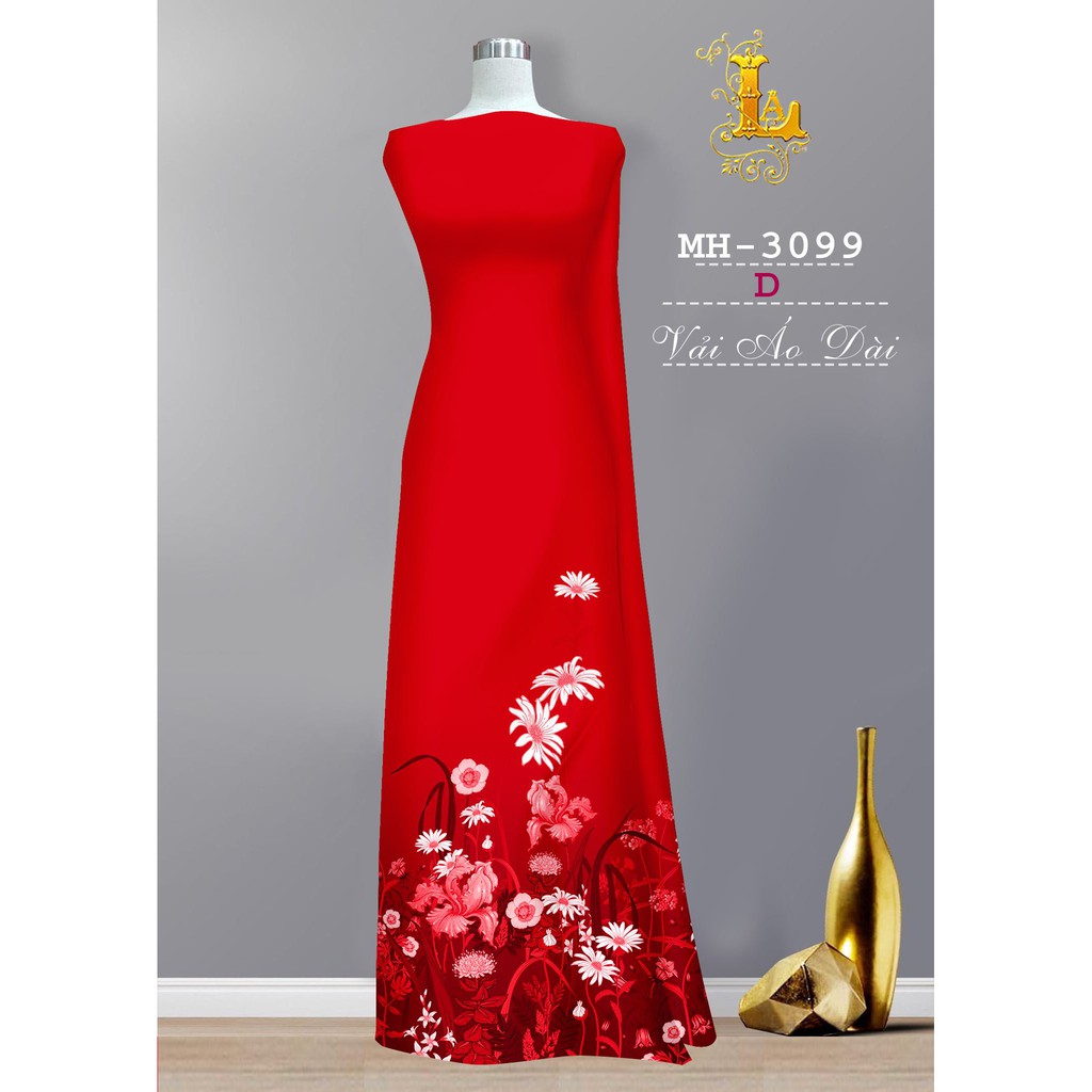 VẢI MÁY ÁO DÀI IN 3D ĐẸP SIÊU SANG