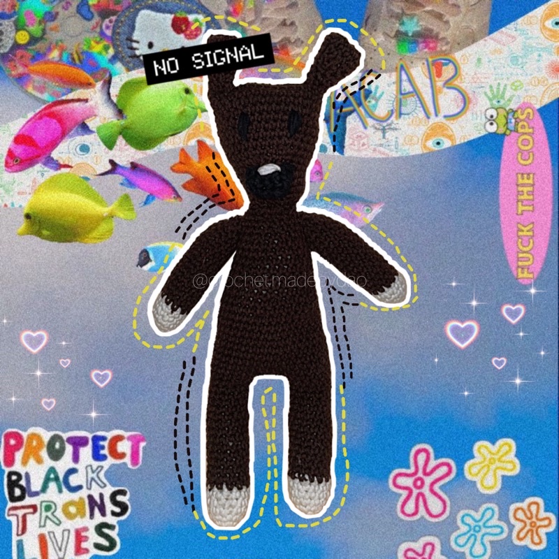 Gấu Teddy bear Mr.Bean đan len làm quà tặng xinh xắn - Crochet teddy from mr.bean for cute present