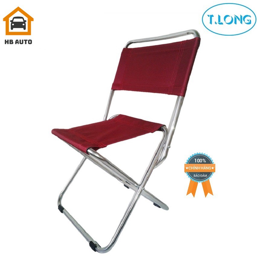 Ghế xếp inox loại nhỏ Thanh Long GXI-L03 (35 x 30 x 65) cm tiện dụng,có thể mang theo khi đi cắm trại, dã ngoại.