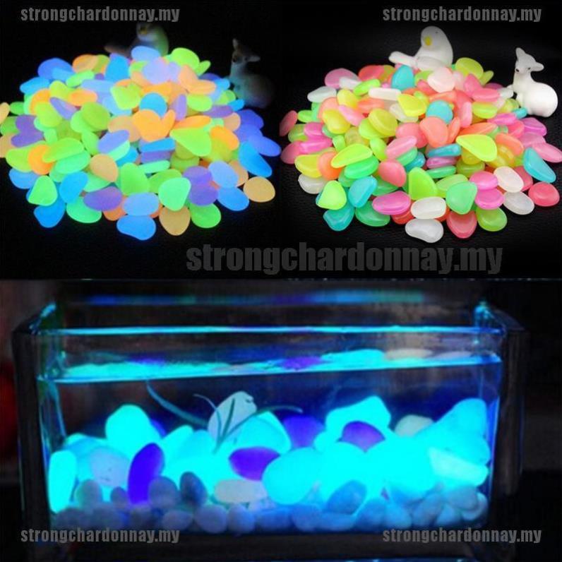 Đá Dạ Quang Nhiều Màu Sắc Trang Trí Bể Cá, Chậu Cây, Sân Vườn