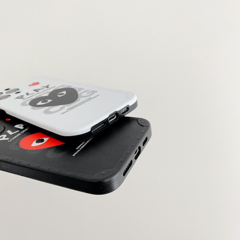 Ốp Điện Thoại Mềm Hình Logo Comme des Garcons CDG Play Cho iPhone 15 14 13 12 11 Pro Max X XS XR 7 8 Plus