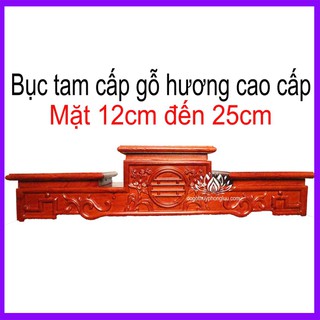 Tam sơn gỗ hương-Đế tam kê bát hương-Tam cấp thờ