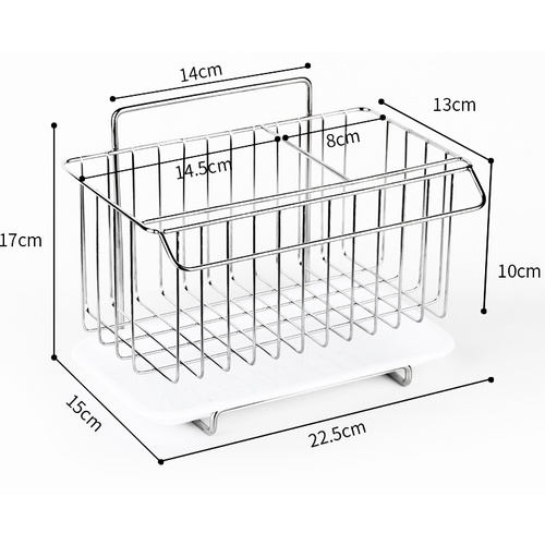 Kệ inox 304 để đồ rửa chén bát có khay hứng cao cấp, dán tường siêu chắc
