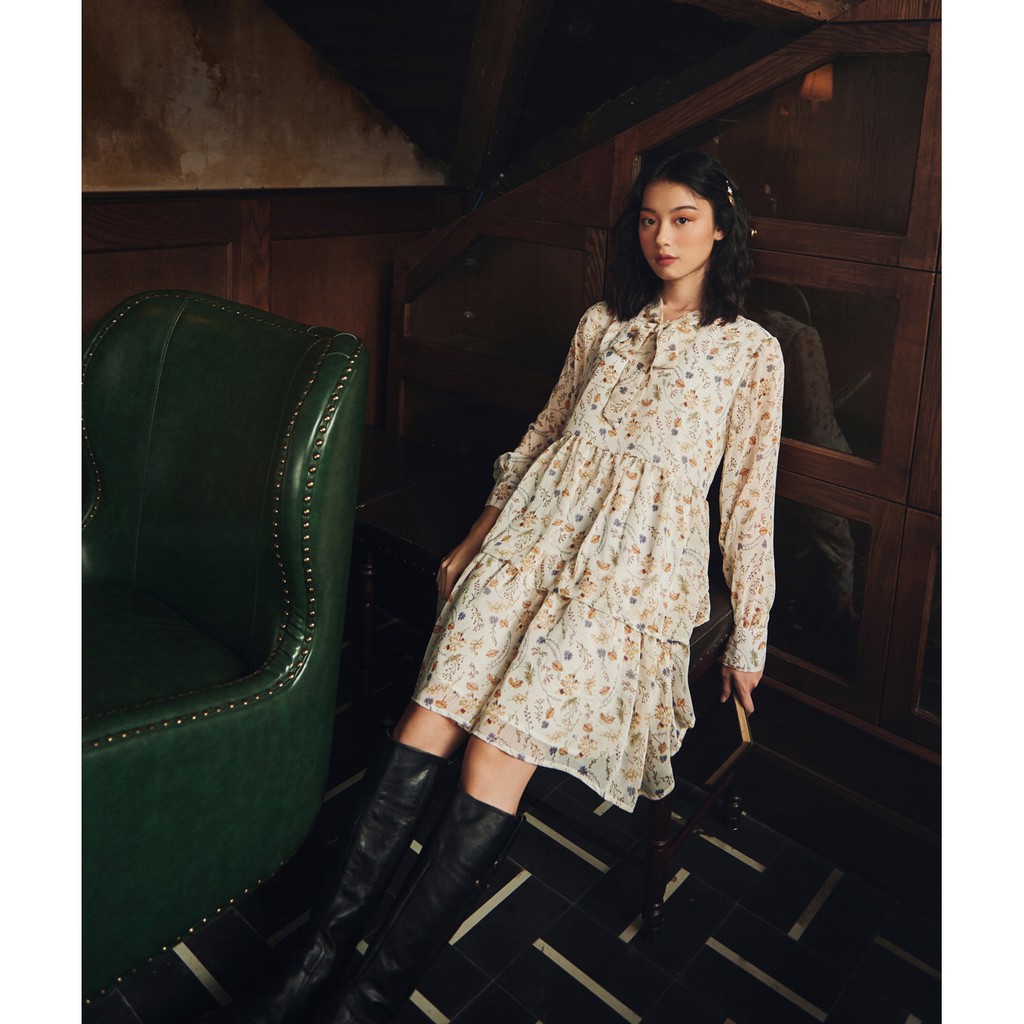 [Mã WABRWA15 giảm 15% đơn 300K] BLEUBIRD Váy voan Luna hoa li ti | BigBuy360 - bigbuy360.vn