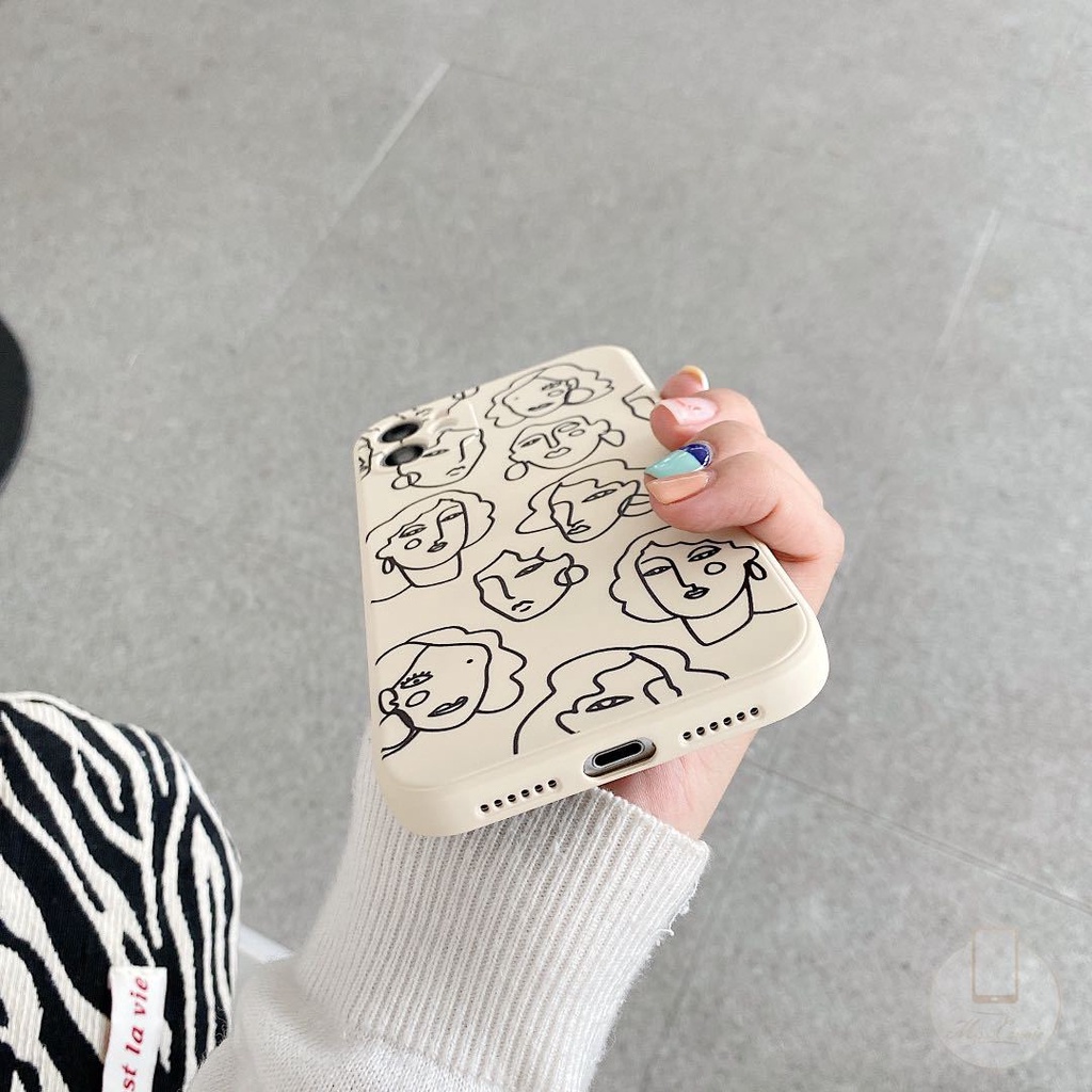 Ốp lưng silicon dẻo họa tiết hình học iPhone 11 13 12 Pro Max iPhone 6 6s 7 8 Plus 12 Mini X XR XS MAX SE