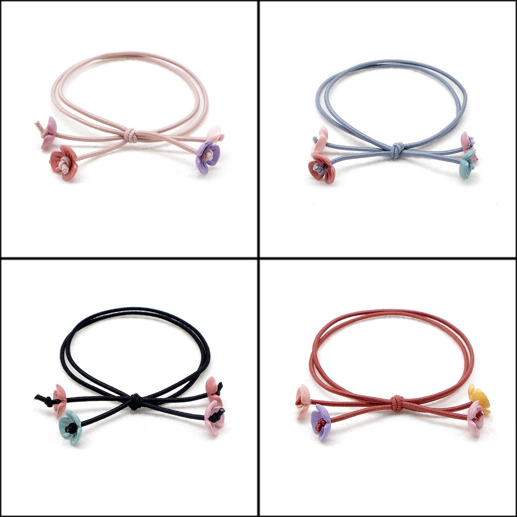 CT45 Cột tóc hoa chuông ngắn