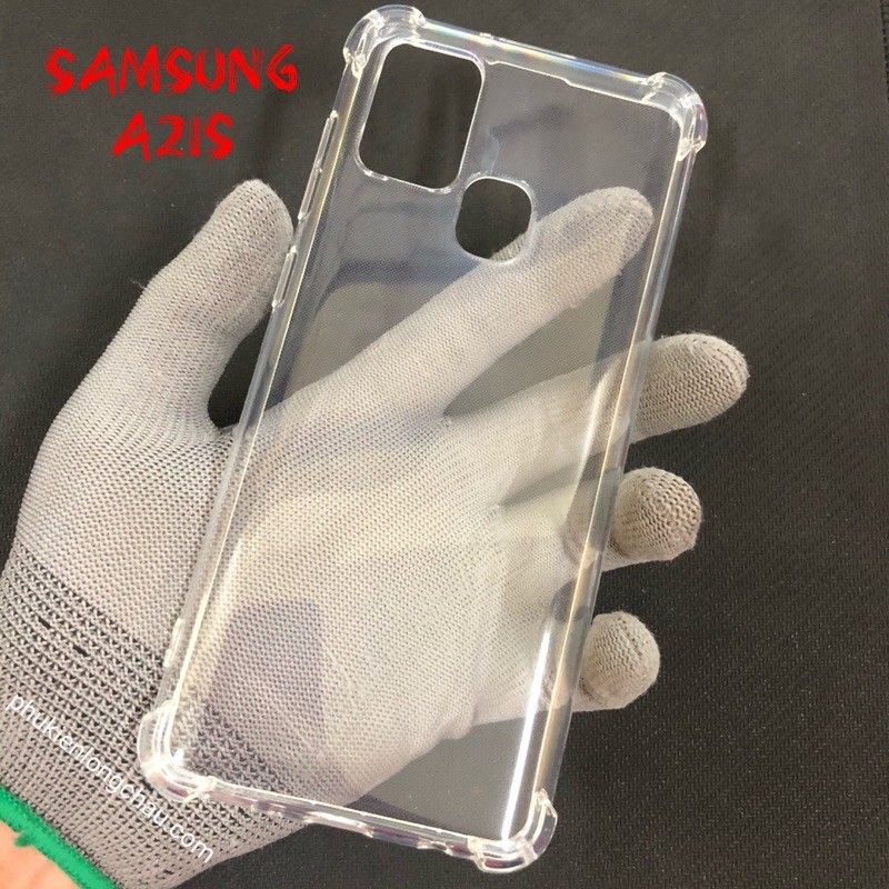 Ốp Lưng Samsung Galaxy A21S - Dẻo Trong Suốt Chống Sốc Bảo Vệ 4 Góc Máy