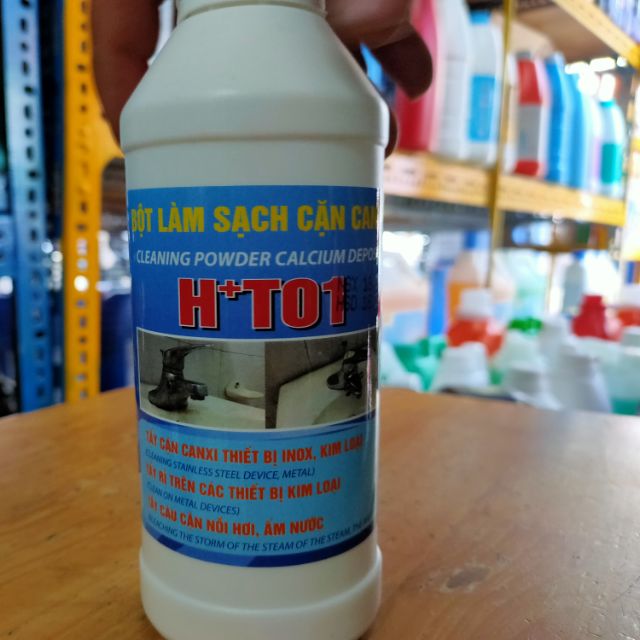 Bột làm sạch cặn canxi trên thiết bị inox kim loại