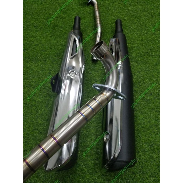 Pô wave @ 2017 giả zin móc nỉ kèm cổ inox 304 quay titan không bay màu lắp các dòng xe Honda như zin  msp 0054
