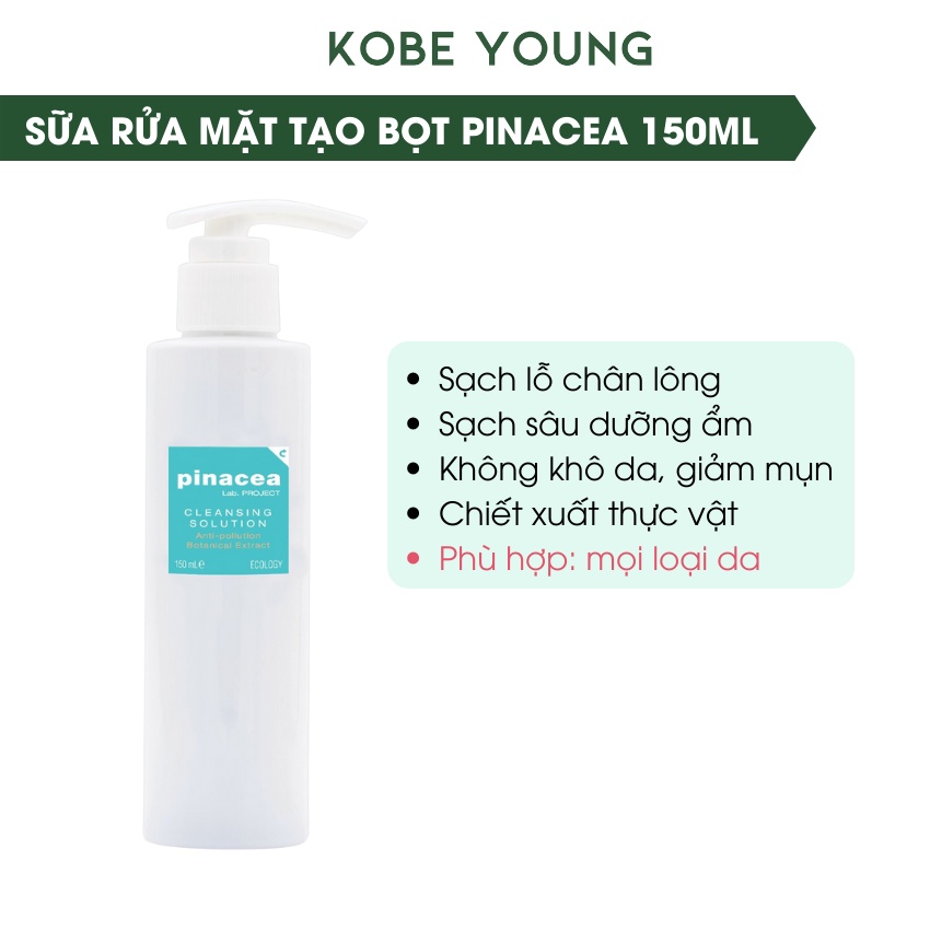 Sữa Rửa Mặt Pinacea Vỏ Thông Dưỡng Ẩm Sach Sâu Se Lỗ Chân Lông Cleansing Gel 150ml - Kobe Young