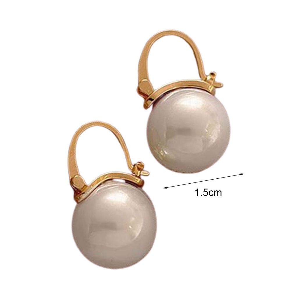 Đôi Bông Tai Ngọc Trai Giả Kiểu Dáng Thời Trang Cho Nữ