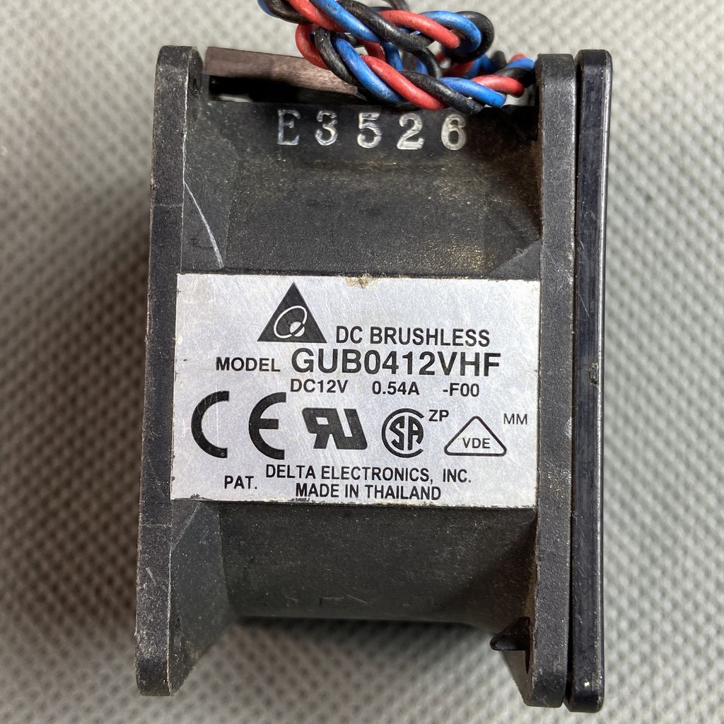 QUẠT 4cm cánh kép Delta. 12V 0.54A. GUB0412VHF