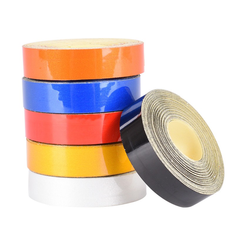 Cuộn Băng Dính Phản Quang 1cm X 5m Cảnh Báo An Toàn Cho Xe Hơi