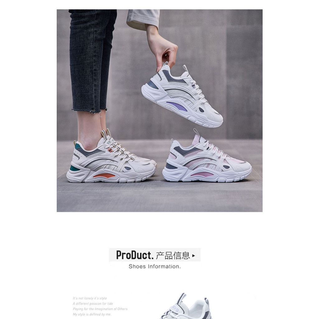 Old Shoes Female Summer Breathable 2021 New Ins Tide Super Fire Thick Bottom Increase Casual Wild Sports Small White Sho