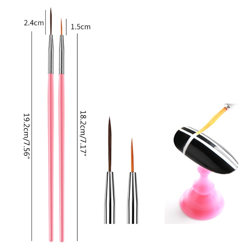 Set Cọ Vẽ Trang Trí Móng Tay Nghệ Thuật Kèm Bút Chấm Bi