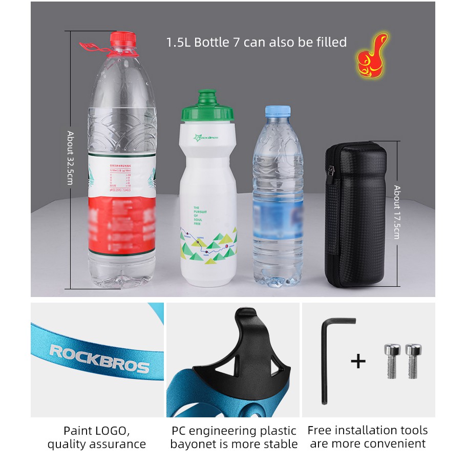 Giá đỡ chai nước gắn xe đạp ROCKBROS dành cho xe đạp leo núi