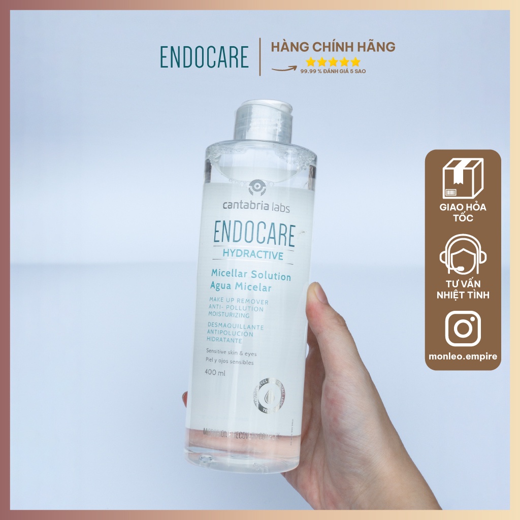 Nước tẩy trang Endocare Micellar Solution Agua Micelar 400ml