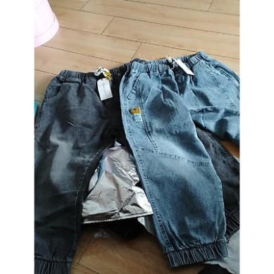 Quần Jean Jogger Unisex  ⚡𝐅𝐫𝐞𝐞𝐒𝐡𝐢𝐩⚡ Quần Ngố Bò Nam Nữ ⚡ Có Dây Rút Cạp Chun - Chất Vải Jean Cotton Co Giãn | BigBuy360 - bigbuy360.vn