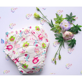 Combo 5 Quần bỏ bỉm - 6 lớp Goodmama size 80 90 100 cho bé từ 5-14kg