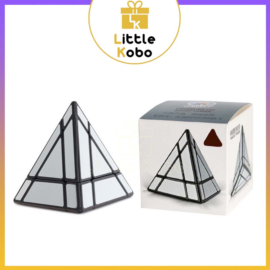 Rubik Biến Thể SengSo Mirror Pyraminx Magic Tower Cube Rubic Tráng Gương Đồ Chơi Trí Tuệ