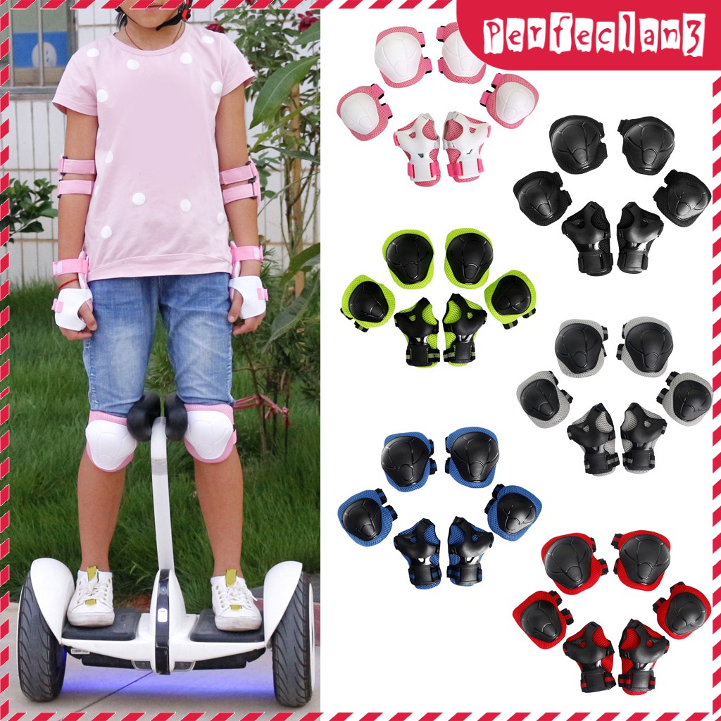 Set 6 Miếng Đệm Bảo Vệ Cổ Tay Và Đầu Gối Cho Bé Khi Đi Xe Đạp