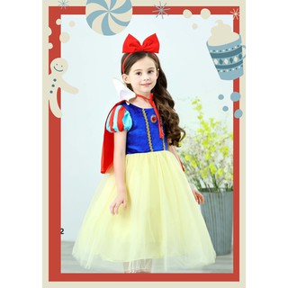 Váy đầm cho bé hoá thân công chúa Bạch Tuyết