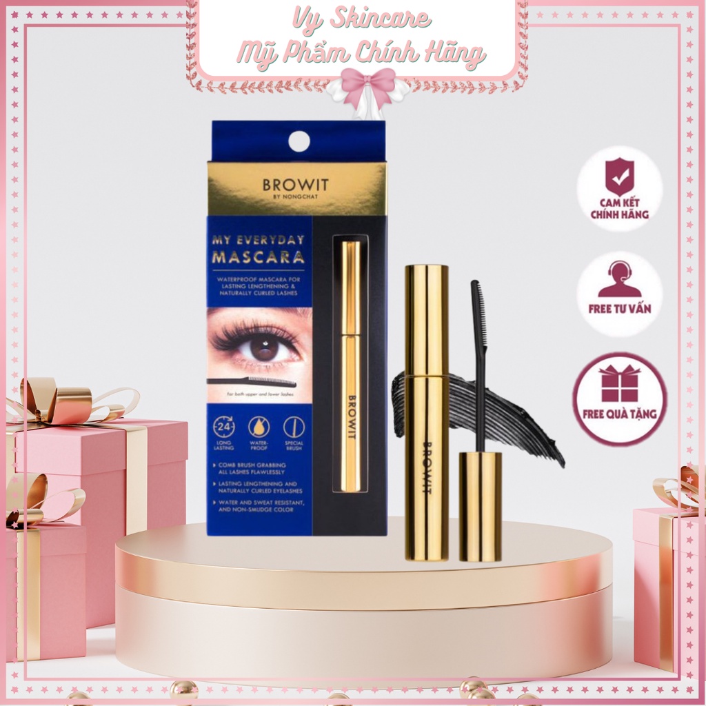 Mascara Browit Nongchat Thái Làm Dày Dài Mi Chuyên Dụng Cho Makeup