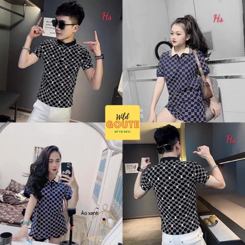 Áo Thun Polo GUCCI Cổ Bẻ Nam Nữ Unisex Wild.Goute Hoạ Tiết Đẹp Hottrend Wild.Goute SP001033 ⚡