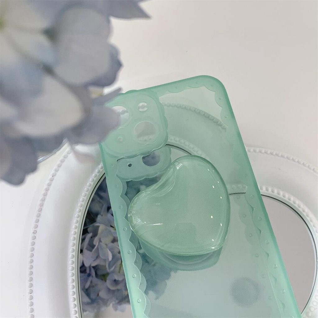 Giá Đỡ Điện Thoại / Máy Tính Bảng Bằng PC Trong Suốt Hình Trái Tim 3D