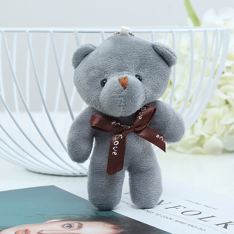 Gấu Nhồi Bông 9cm Thiết Kế Có Móc Khóa