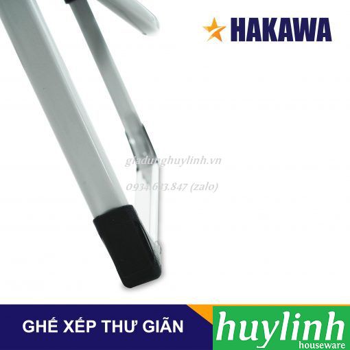 Ghế xếp gấp thư giãn Hakawa HK-G21P - Mẫu mới 2020 - Tặng khay để ly